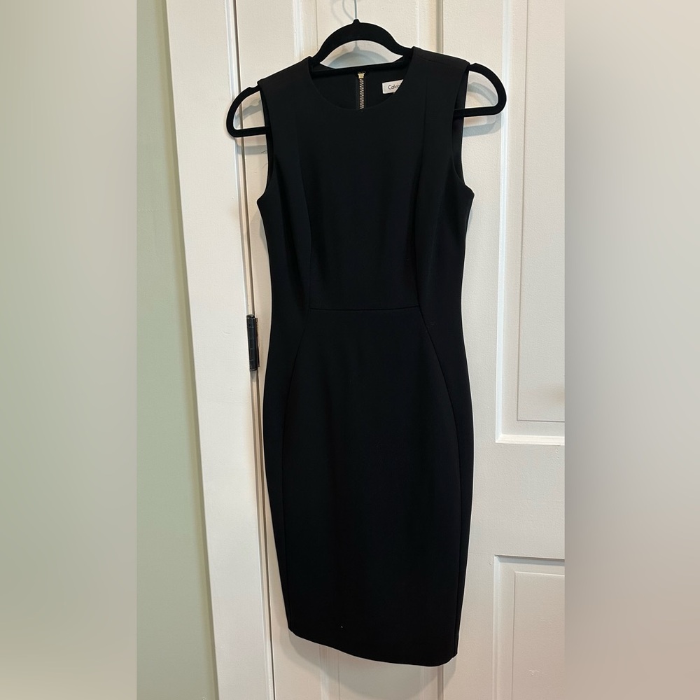 NWT Calvin Klein Black Sheath Dress